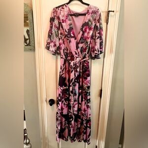 City Chic Lavender floral midi dress, Size 20 W